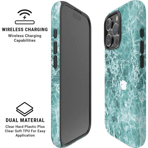 Crushed Turquoise iPhone 16 Pro Magsafe Impact Case